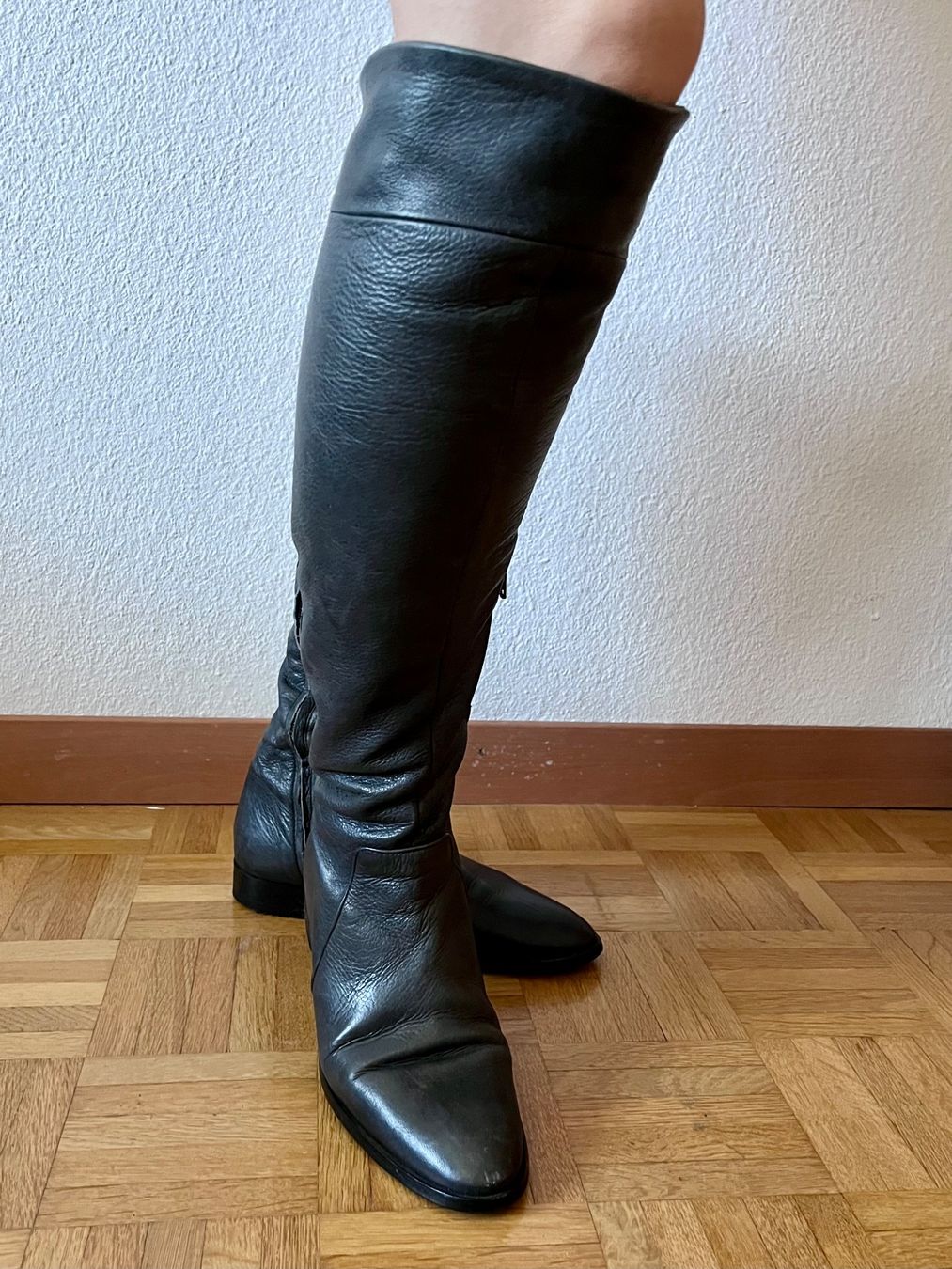 Scarpe da donna: Underknee-Boots mit umschlagbarem Schaft Echt Leder Gr. 36 – Nuovo (secondo la descrizione) da Kilchberg ZH venduto da LittleMissSunshine 4