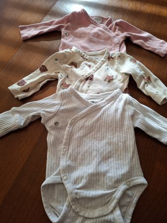 Lotto 3 body neonato manica lunga taglia 50/56