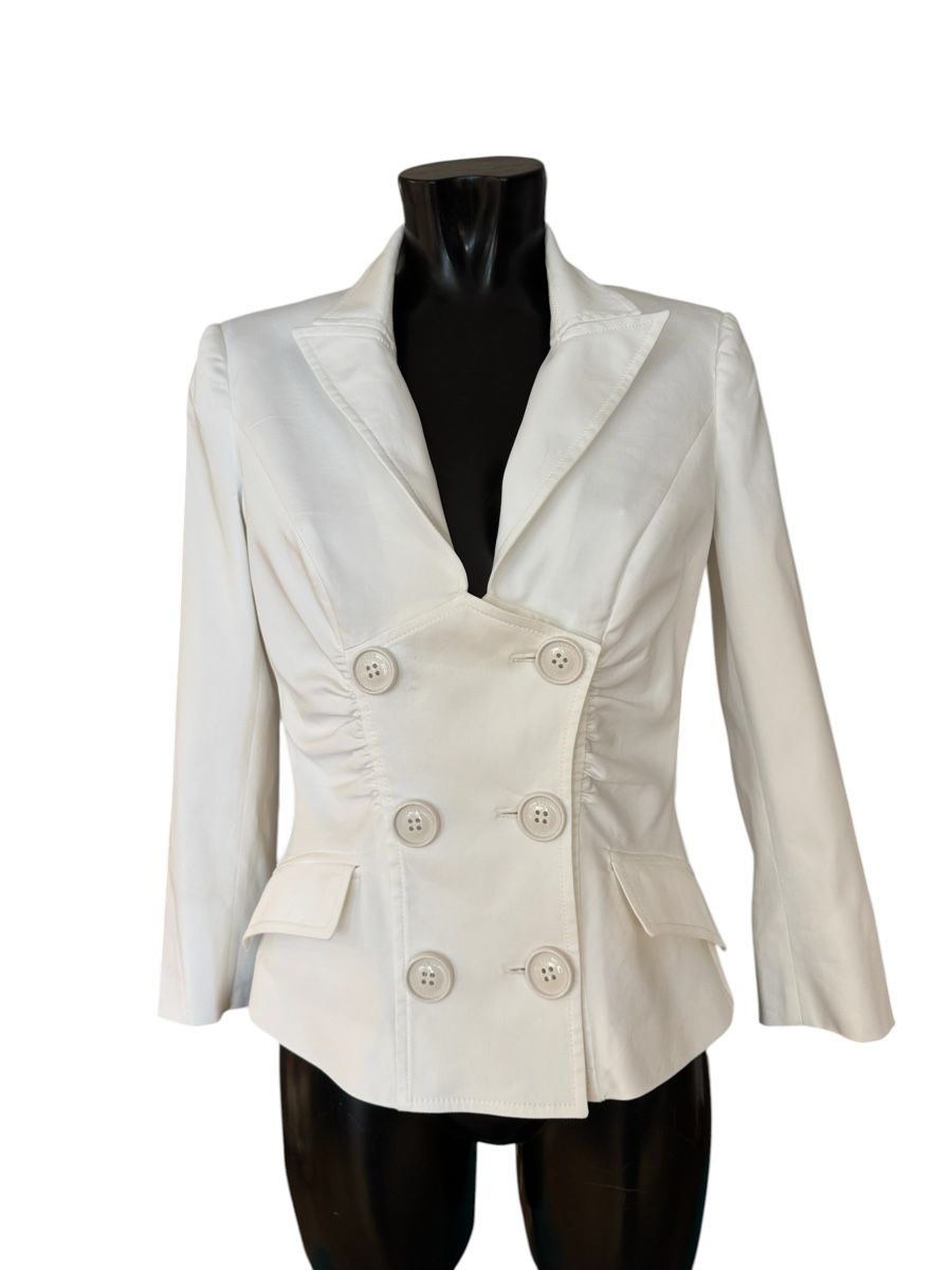 John Galliano Giacche: John Galliano Blazer Weiss Gr.36 – Usato da Zürich venduto da Finesse54