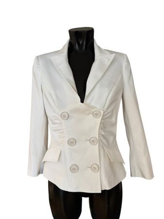 John Galliano Blazer Weiss Gr.36