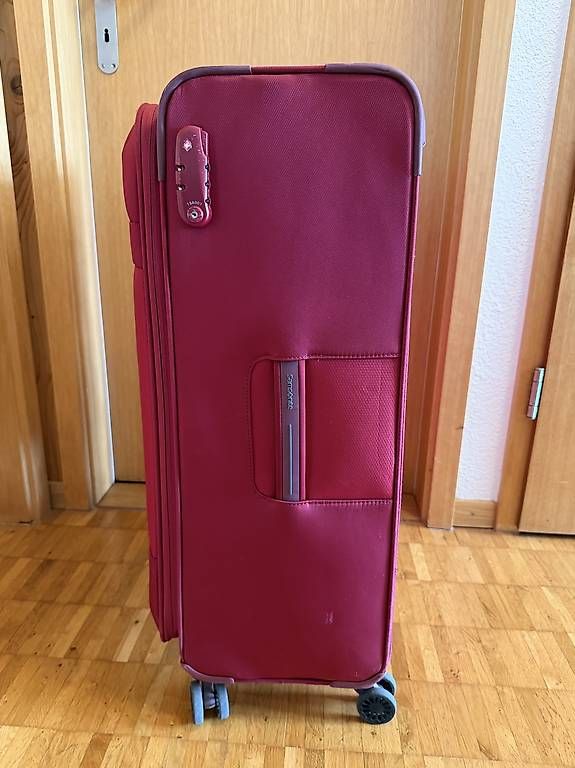 Samsonite Reisekoffer: Samsonite Base Boost Spinner 77 EXP, rot – Gebraucht aus Wolfhausen von KugelKopf 3