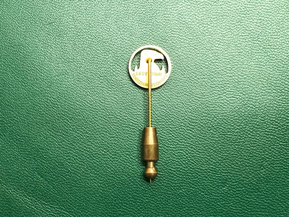 Placchette & Badge: EKSV Scharfschützenauszeichnung aus 14 Karat Gelbgold Au 585 – Usato da Bern venduto da bombich 6