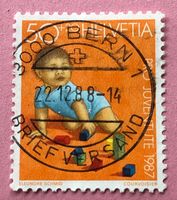 Nr.J 304 Kriechendes Kind Pro Juventute GESTEMPELT 1987  