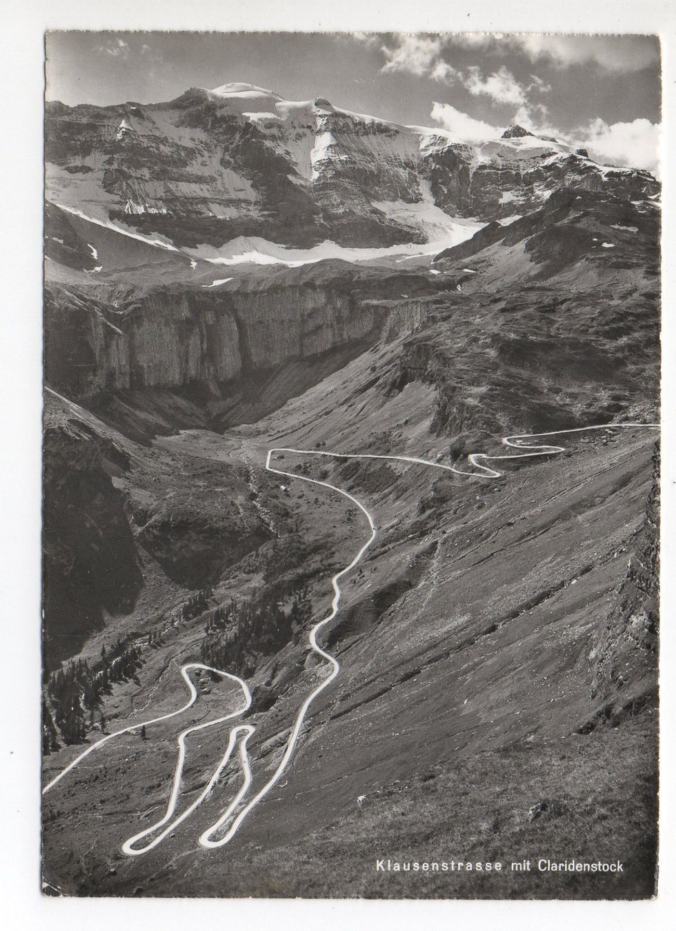 Cartes postales: KLAUSENSTRASSE mit Claridenstock – D'occasion à Jona par philajona
