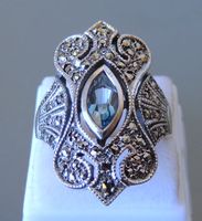 Silber 925 Topas Fingerring Gr. 56