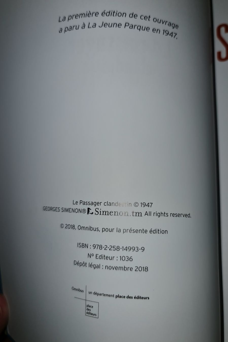 Comics: Simenon-Loustal – Gebraucht aus Cortaillod von signep 5