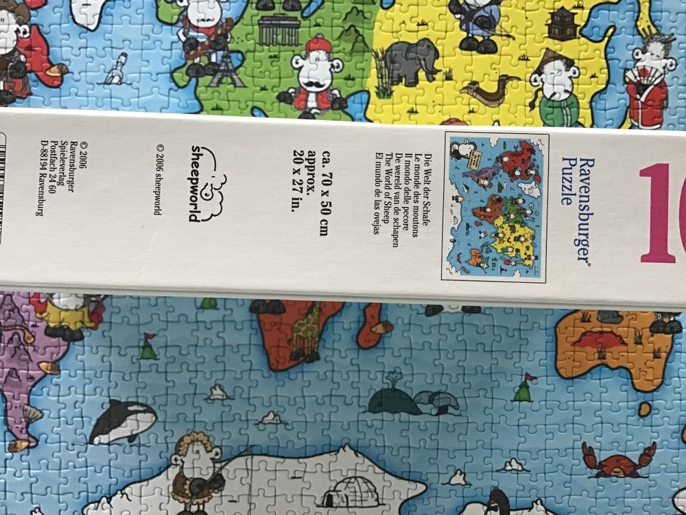 Ravensburger Puzzles: Puzzle Ravensburger Die Welt der Schafe 1000Teile – D'occasion à Wagen par papai1 1