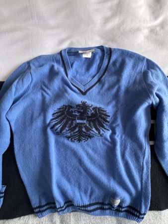 Pullover Blau Schwarzer Adler