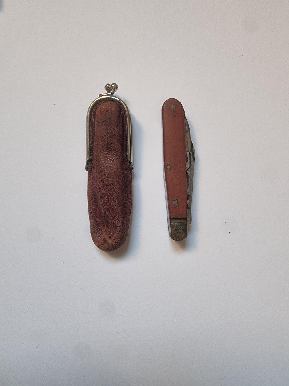 Taschenmesser: Altes  Sackmesser mit Etui – Gebraucht aus Olten von Mezopotamya