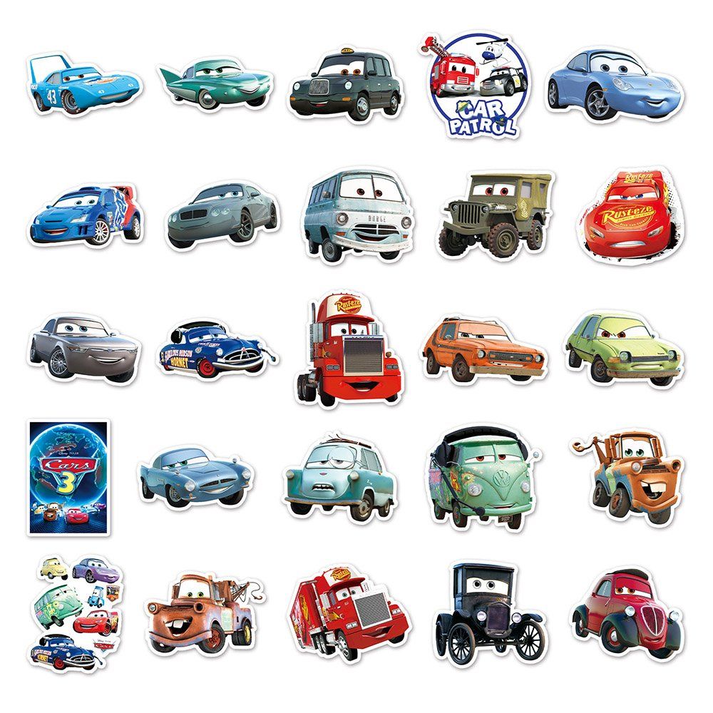Aufkleber: 50 stk. Aufkleber  Cartoon Autos – Neu und originalverpackt aus Uerkheim von Kaufoption 3