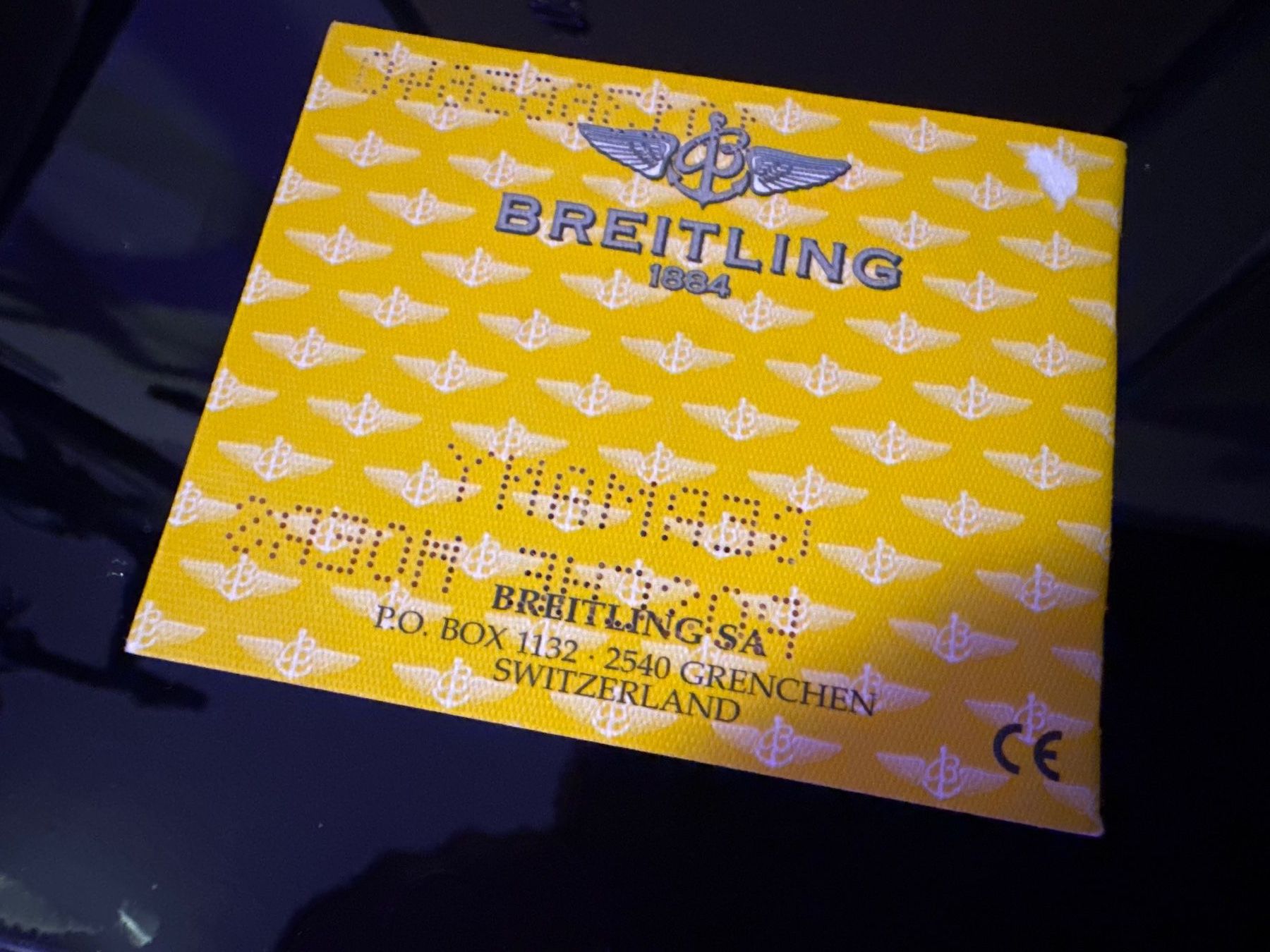 Breitling Uhren: Breitling Warranty Manual aus 1999 – Gebraucht aus Rüti ZH von Oldexplorer 2