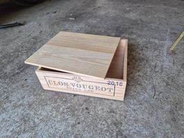 3er Weinkiste leer 32.5x28x11 cm