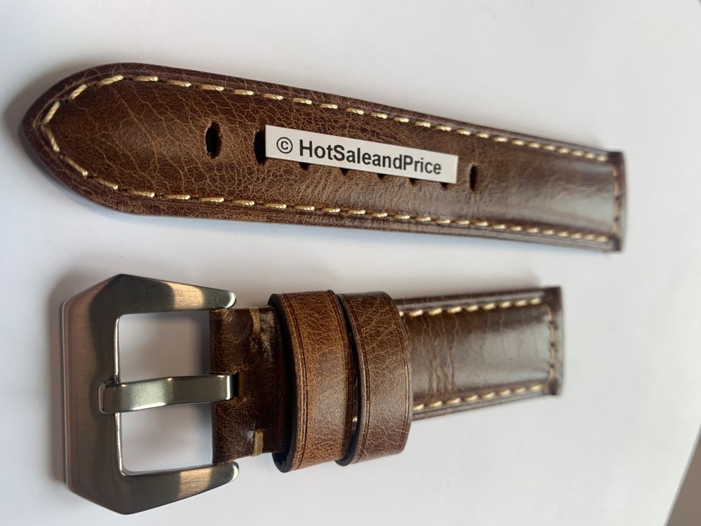 Bracciali & Braccialetti: 24mm Uhren Lederband, Vintage Look, pre-V, Uhrenarmband – Nuovo e nell'imballaggio originale da Courlevon venduto da HotSaleandPrice 2
