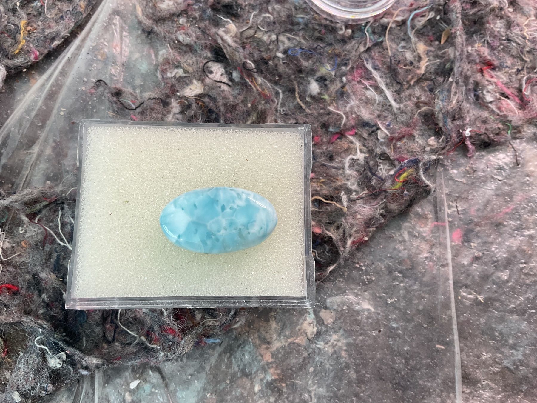 Pietre preziose: Natürlicher Larimar Dom. Rep. 22x13mm – Nuovo (secondo la descrizione) da Luzern venduto da S.Kern01 2