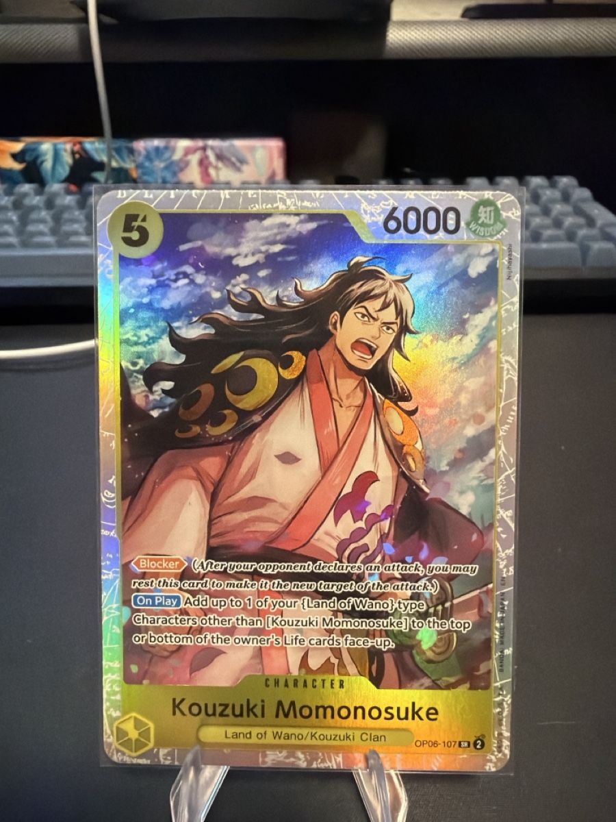 Bandai Carte collezionabili: Kouzuki Momonosuke Karte - One Piece – Nuovo (secondo la descrizione) da Kriens venduto da Ajiani