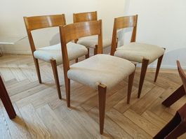 Vintage Paul Cadovius Teak Stühle 4er set