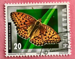 Nr.1062 Grosser Permutterfalter Schmetterlinge GESTEMPELT 