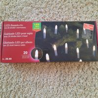LED-Lichterkette Baum, 20 Dioden warmweiss 🎄