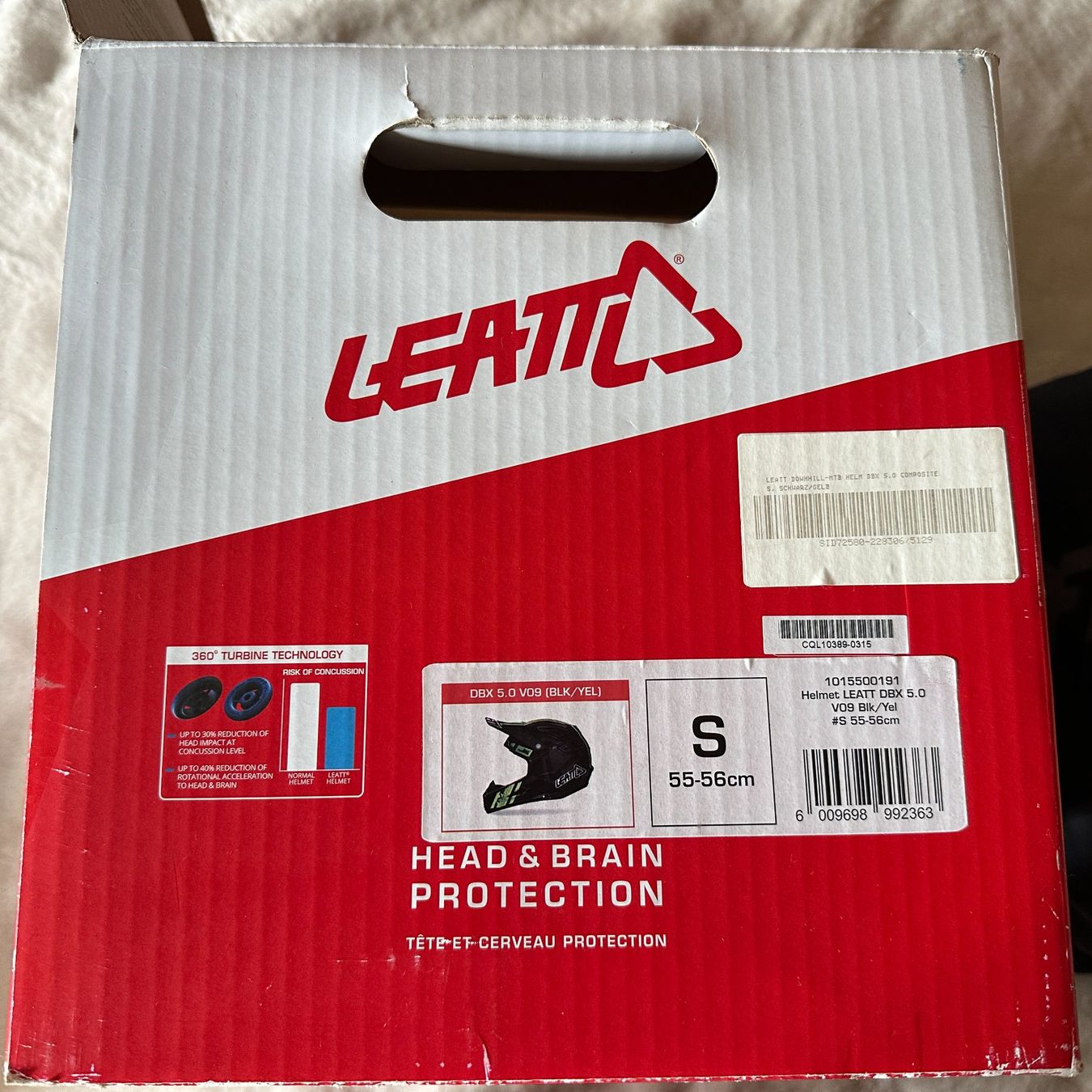 Leatt Caschi: LEATT Helm DBX 5.0 V09 55-56CM – Nuovo (secondo la descrizione) da Tägertschi venduto da TheChange 3