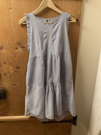 Gestreiftes leichtes Baumwollkleid Gr.40