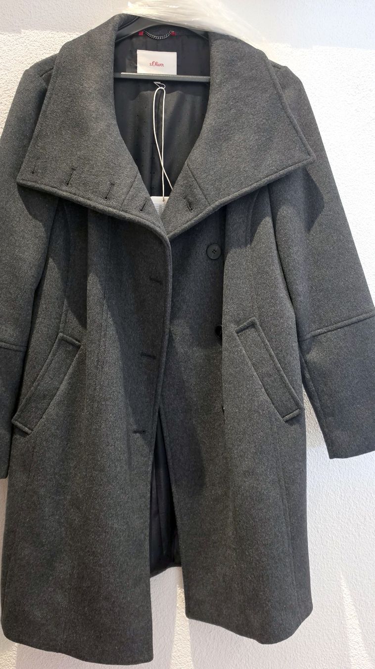 S.Oliver Cappotti: Kurzmantel s.Oliver - Anthrazit, Winter, Damen, Gr. 42 – Nuovo (secondo la descrizione) da Zwingen venduto da sinarp2 2