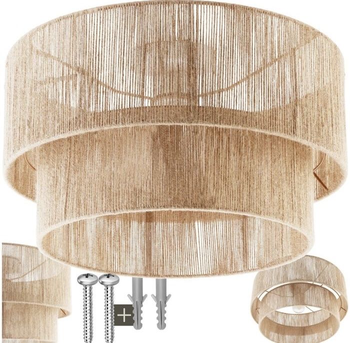Kronleuchter & Deckenlampen: Deckenleuchte Lignea Lux aus Jute – Neu und originalverpackt aus Oberegg von MR-shop