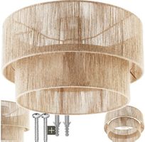 Deckenleuchte Lignea Lux aus Jute