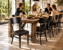 Beizenstuhl Bistrostuhl schwarz Buche Gastro neu