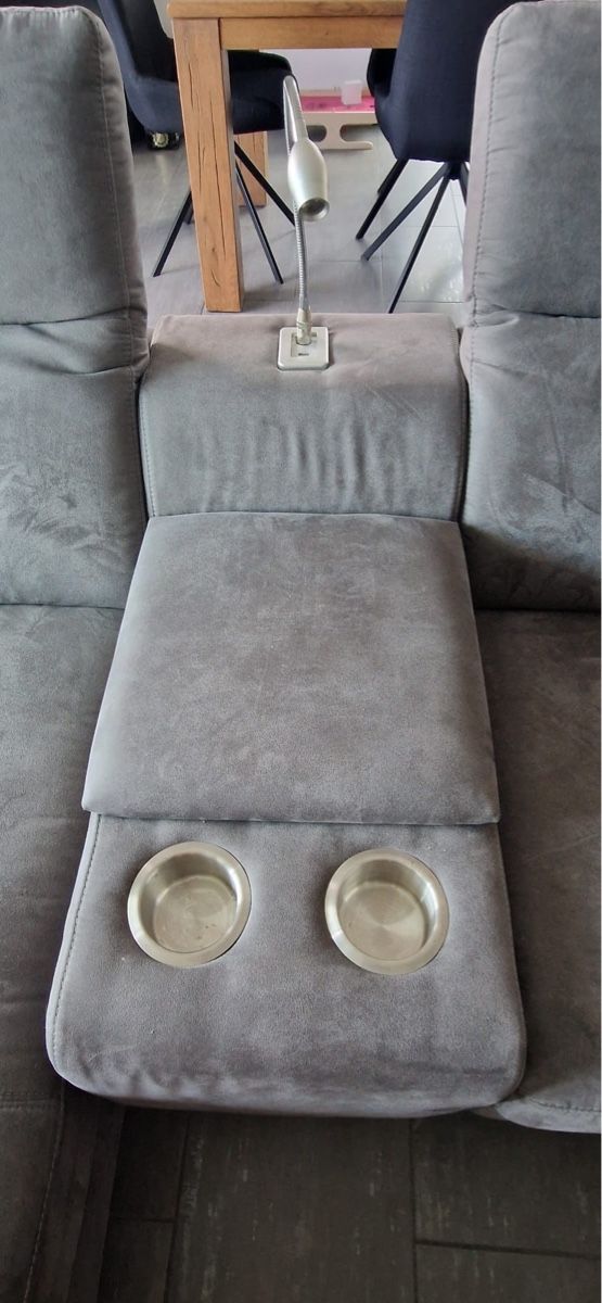 Sofas: Sofa grau mit Funktionen und Becherhaltern – Gebraucht aus Urswil von mimi8888 5
