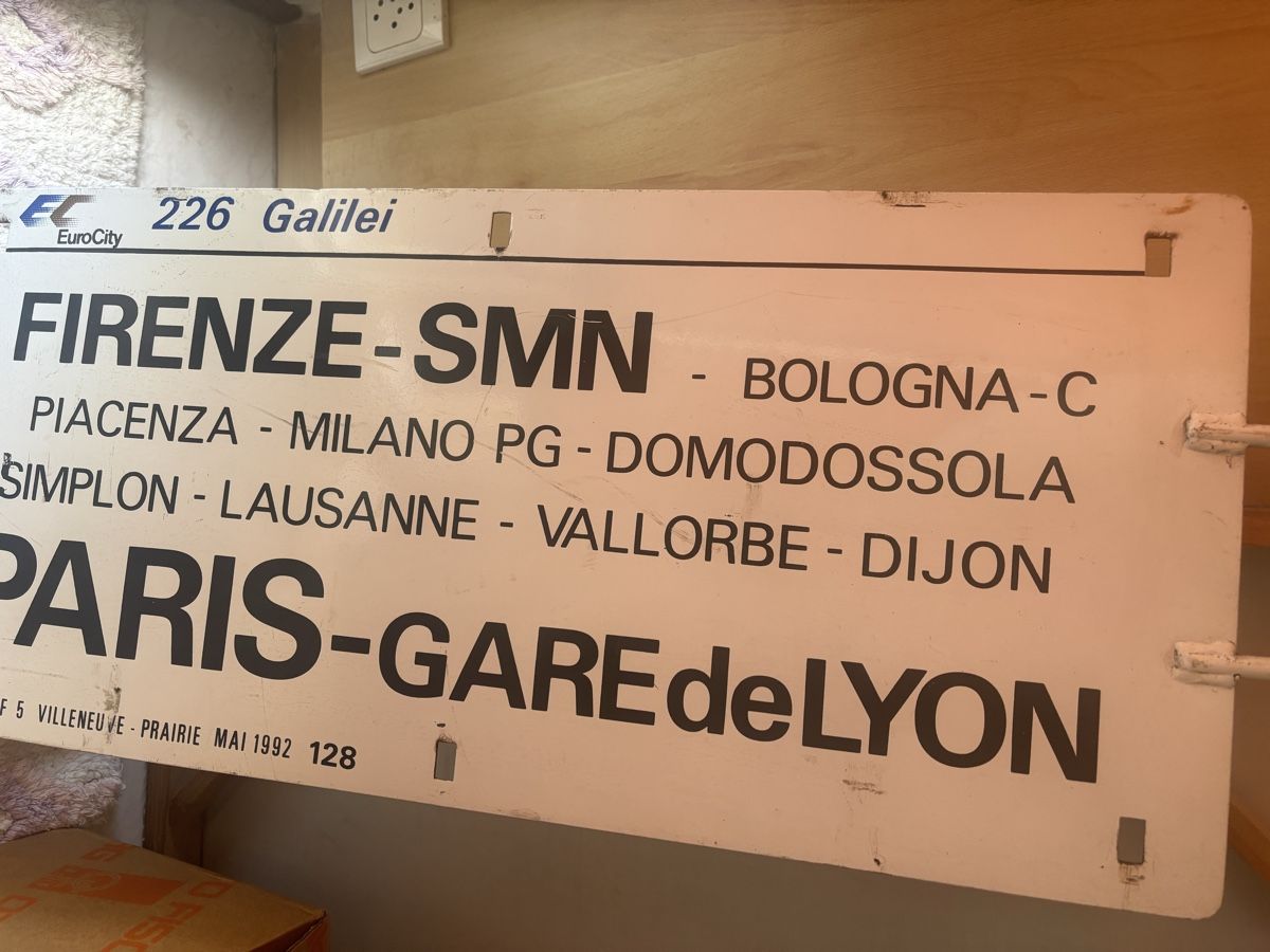 SBB/CFF/FFS Schilder: Grande plaque de train  – Gebraucht aus Orbe von car_8grw 2