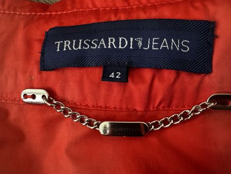 Original Trussardi Coral Rain Jacket, Size 42