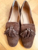 Hochwertige Leder-Slipper, rehbraun
