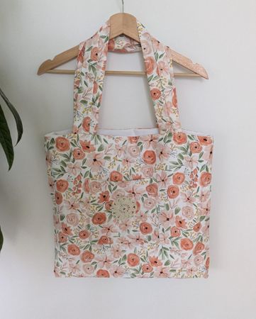 Tasche Blumenmuster, Handmade 