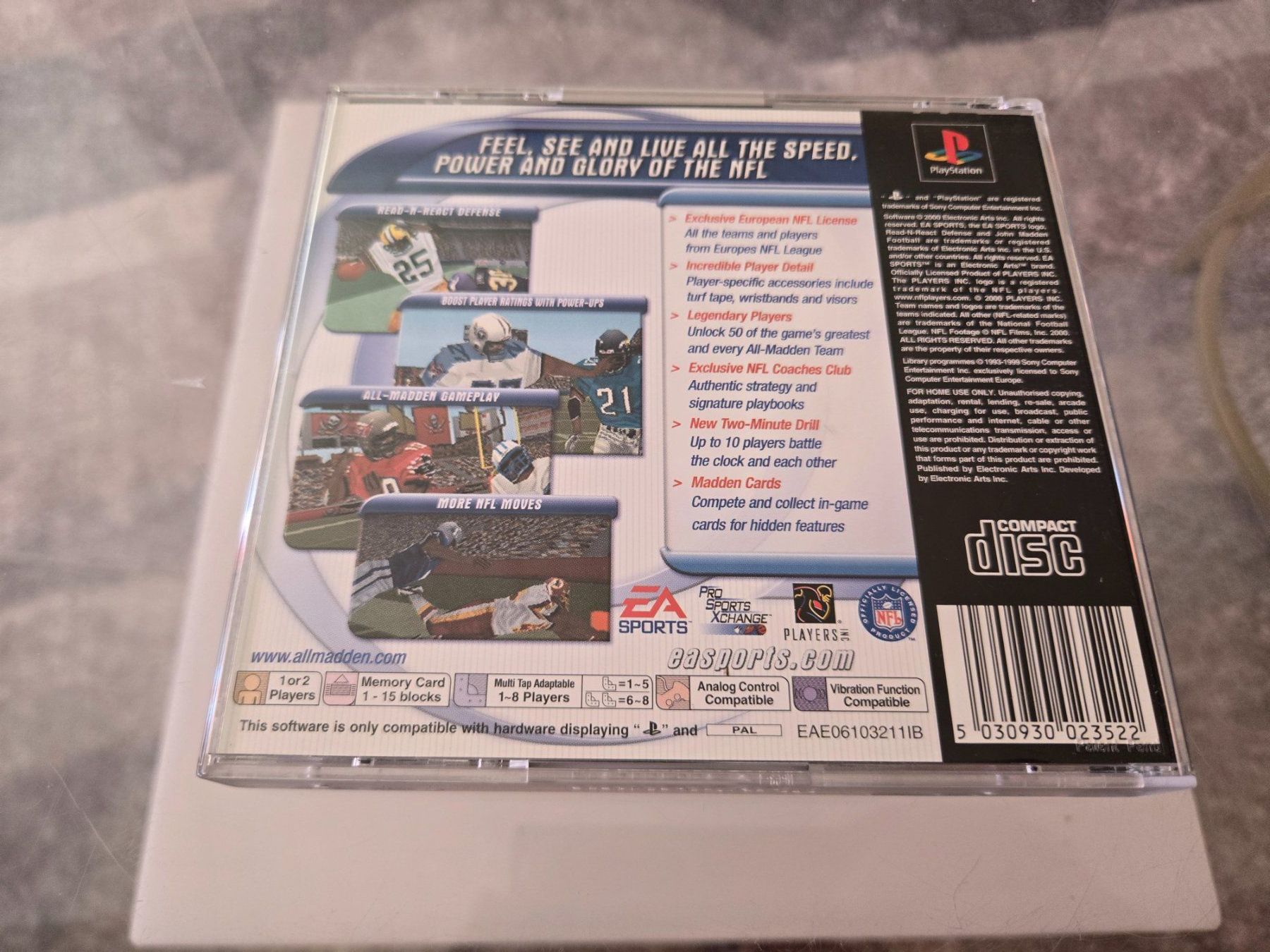 Giochi: Madden 2001 PS1 – Usato da Bussigny venduto da Kfdlt 1
