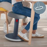 Bürohocker Top Zustand, Stehhocker, verstellbar, grau!