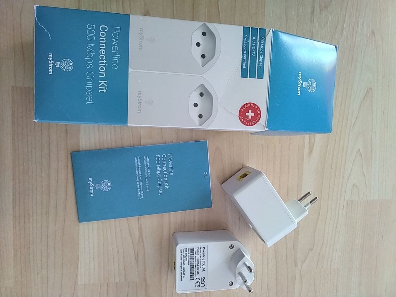 myStrom Laufwerke & Adapter: Powerline Connection Kit 500Mbps Chipset – Neu (gemäss Beschreibung) aus Horgen von