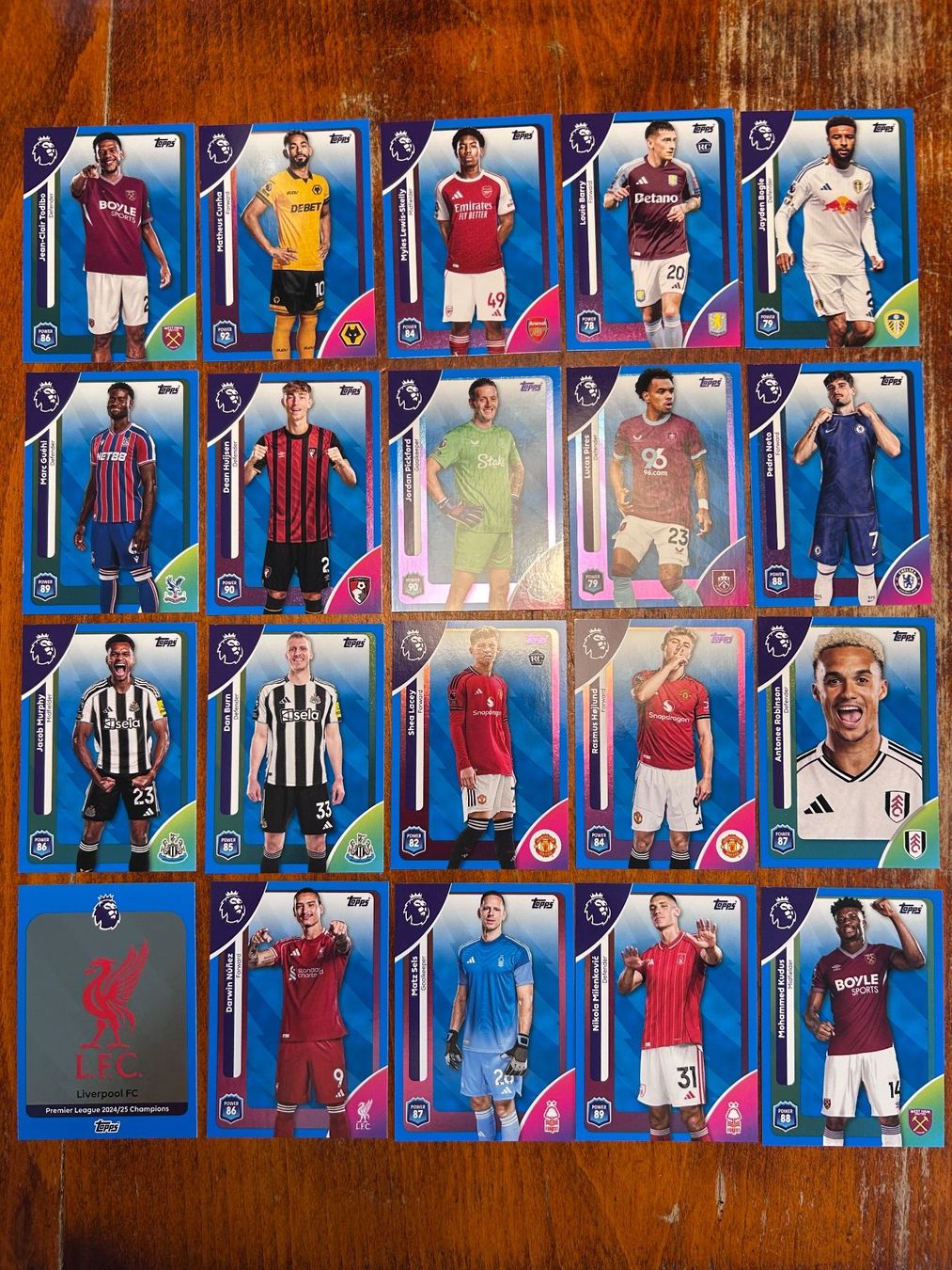 Topps Sammelbilder & Trading cards: Topps Premier League 2026 Blue Parallel Karten – Neu (gemäss Beschreibung) aus Zürich von sfr_77p9