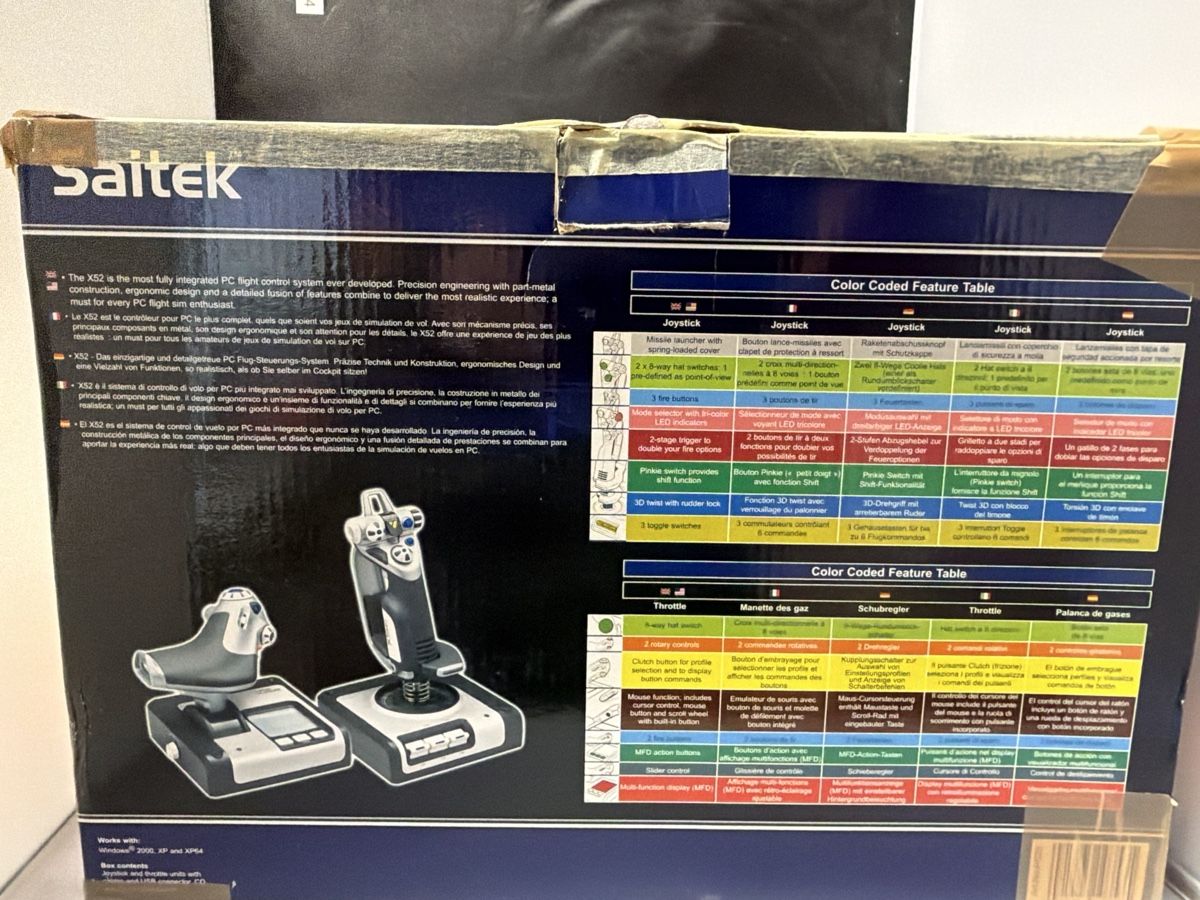 Controller: Saitek X52 Flight Control System Joystick neuwertig – Nuovo e nell'imballaggio originale da Wauwil venduto da chiraluna 1