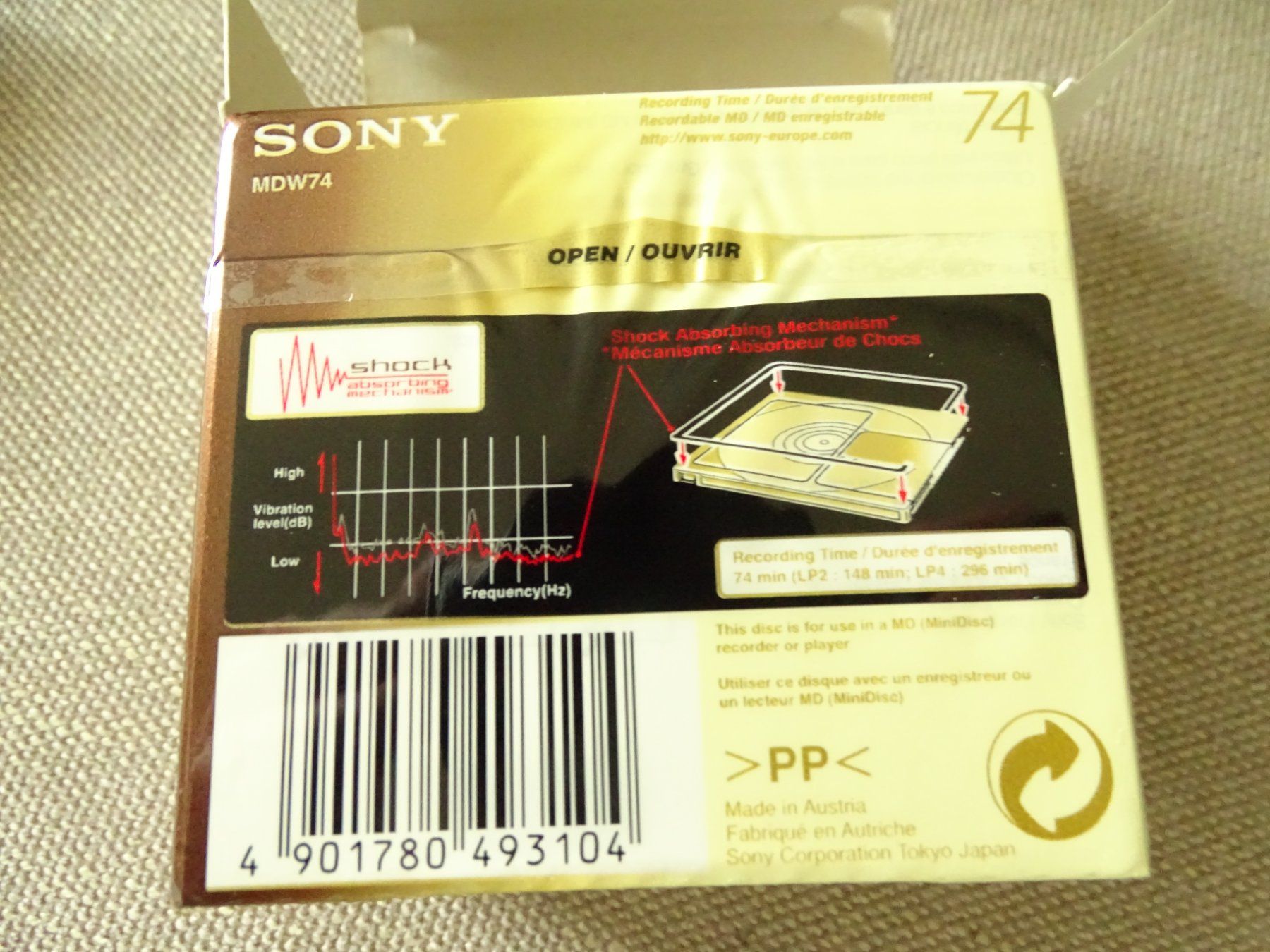 Sony Minidisc: 5 Stück minidisc Sony 74  NOS – Nuovo e nell'imballaggio originale da Hirzel venduto da Musicman03 3