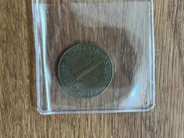 Alte 1 Schilling Münze aus Österreich, Jahrgang 1972
