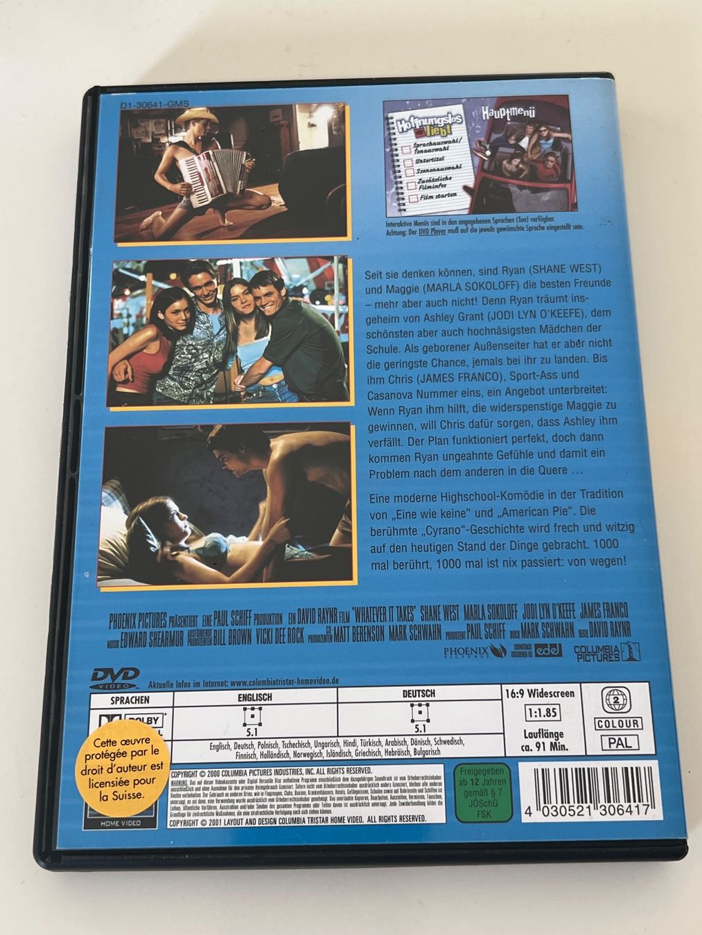 Tutti i DVDs: Hoffnungslos verliebt - DVD – Usato da Altstätten SG venduto da sheamus 1