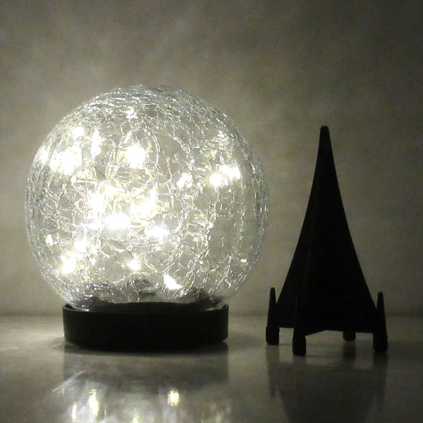 Lampade: Gartenbeleuchtung mit gekrakeltem Glas Solar – Nuovo (secondo la descrizione) da Stein am Rhein venduto da Vitrum8260