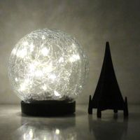 Gartenbeleuchtung mit gekrakeltem Glas Solar