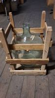 Mostflasche 25 Liter (Glasballon) in Holzgestell