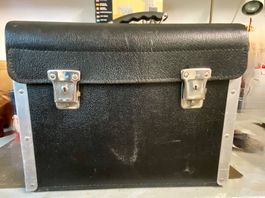 Genialer Leder-Werkzeugkoffer mit Etagen-Auszug