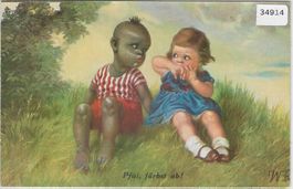 Pfui, färbst ab!  -  ILLUSTRATION W.F. - Schwarz Weiss