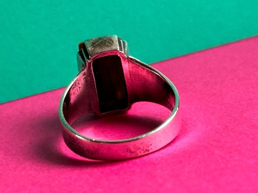 Anelli: Silberring retro Tigerauge (51) – Usato da Laufen venduto da Bellebellezza 5