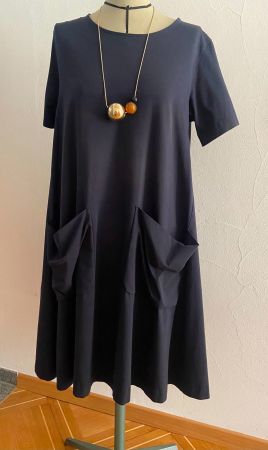 COS Kleid, dunkelblau,  A-Linie, Grösse M