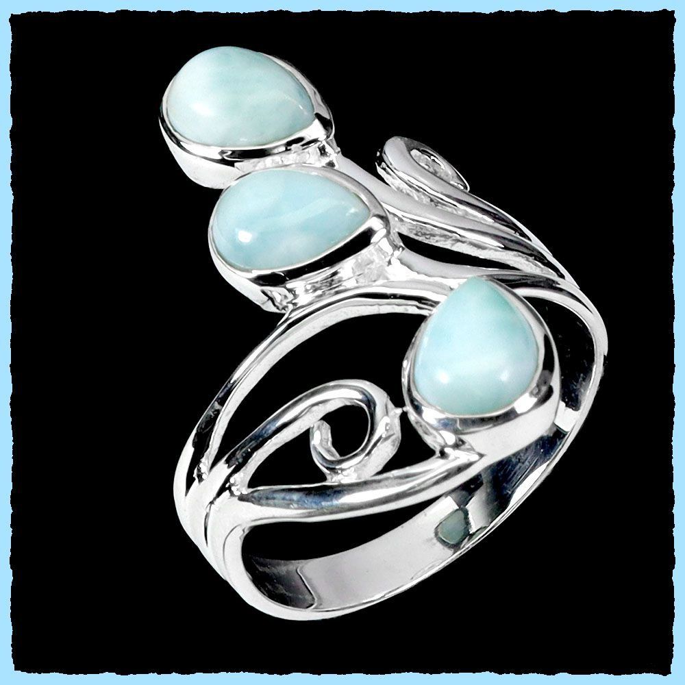 Anelli: ♛ Larimar 925 Silberring – Nuovo e nell'imballaggio originale da Oberglatt ZH venduto da Hot-Spot 1