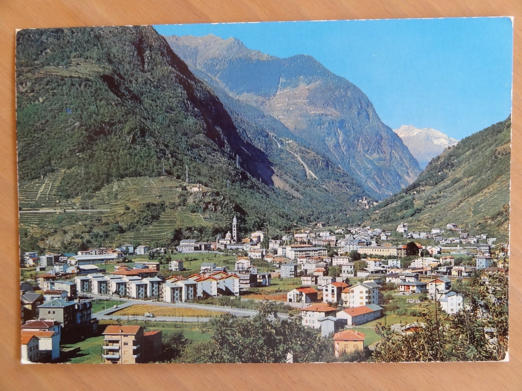 Ansichtskarten: Tirano - e Valle Poschiavo - 1979 – Gebraucht aus St Léonard von Riglin